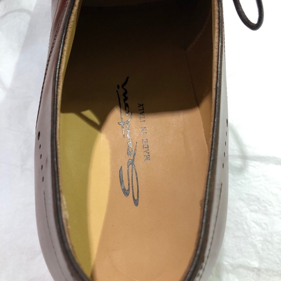 SANTONI MEN’S DERBY LACE UP SHOES SIZE: 11.5 - Picture 6 of 12